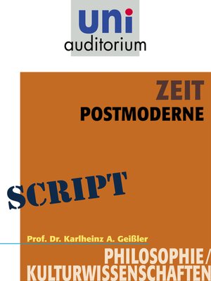 cover image of Zeit--Postmoderne